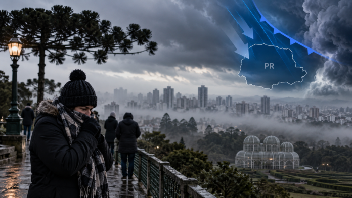 Feriado terá frio no Paraná e mínima perto de 7°C